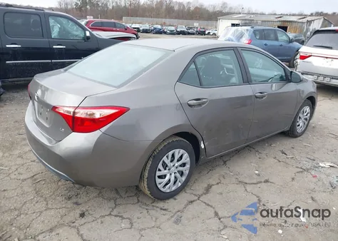 2018 Toyota Corolla Le from USA, damaged, VIN 2T1BURHE0JC080862